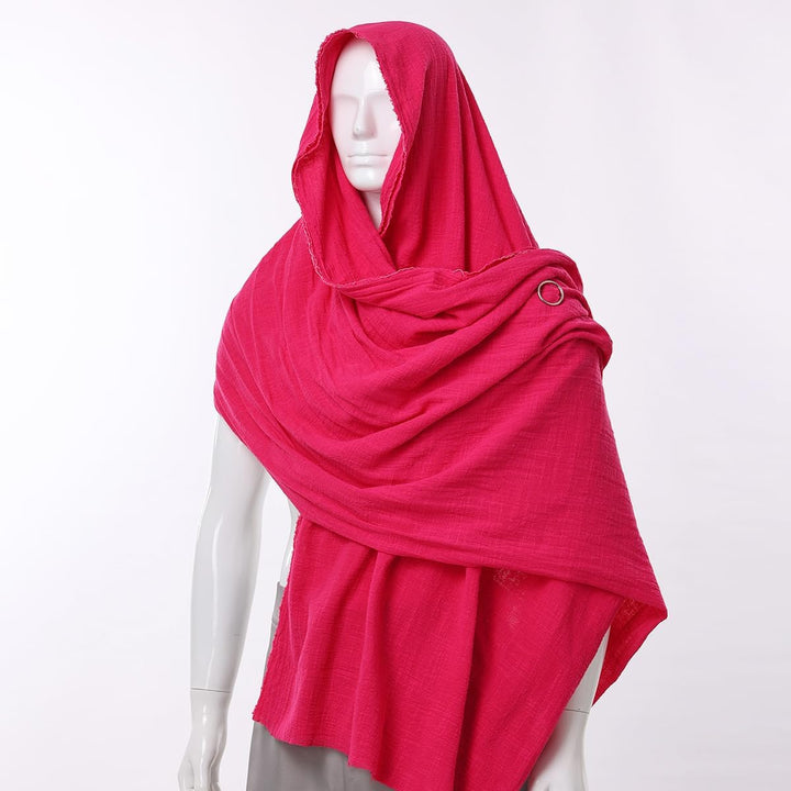 GRACEART Mittelalter Halstuch Tuch Kopftuch Renaissance Pirat Leintuch 230X130 cm Rosarot, Rosarot