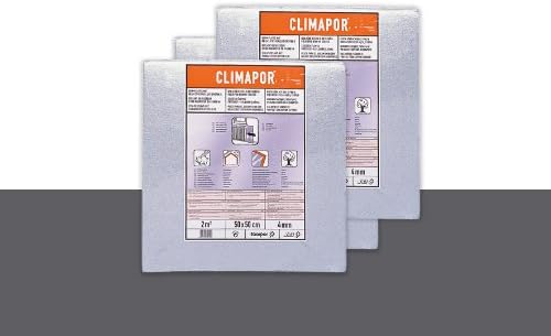 CLIMAPOR Dämmplatte alukaschiert, 0,5 x 0,5 m x 4 mm, 15 Packstücke (= 30 qm), Innenraum-Dämmung 15