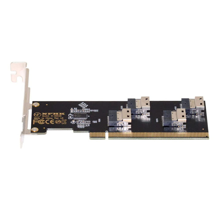 NFHK Four Slimline SFF-8654 4X 4 NVME auf PCIE Express 3.0 4.0 Raid Card VROC Raid0 Hyper Adapter Fo