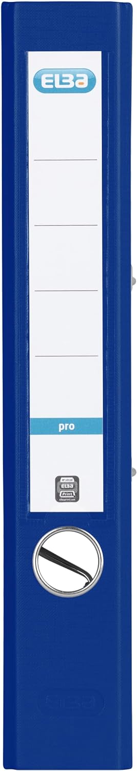 Elba Ordner A4, Smart Pro, 5 cm schmal, Kunststoff aussen, hellblau, 10 Stück ozeanblau, ozeanblau