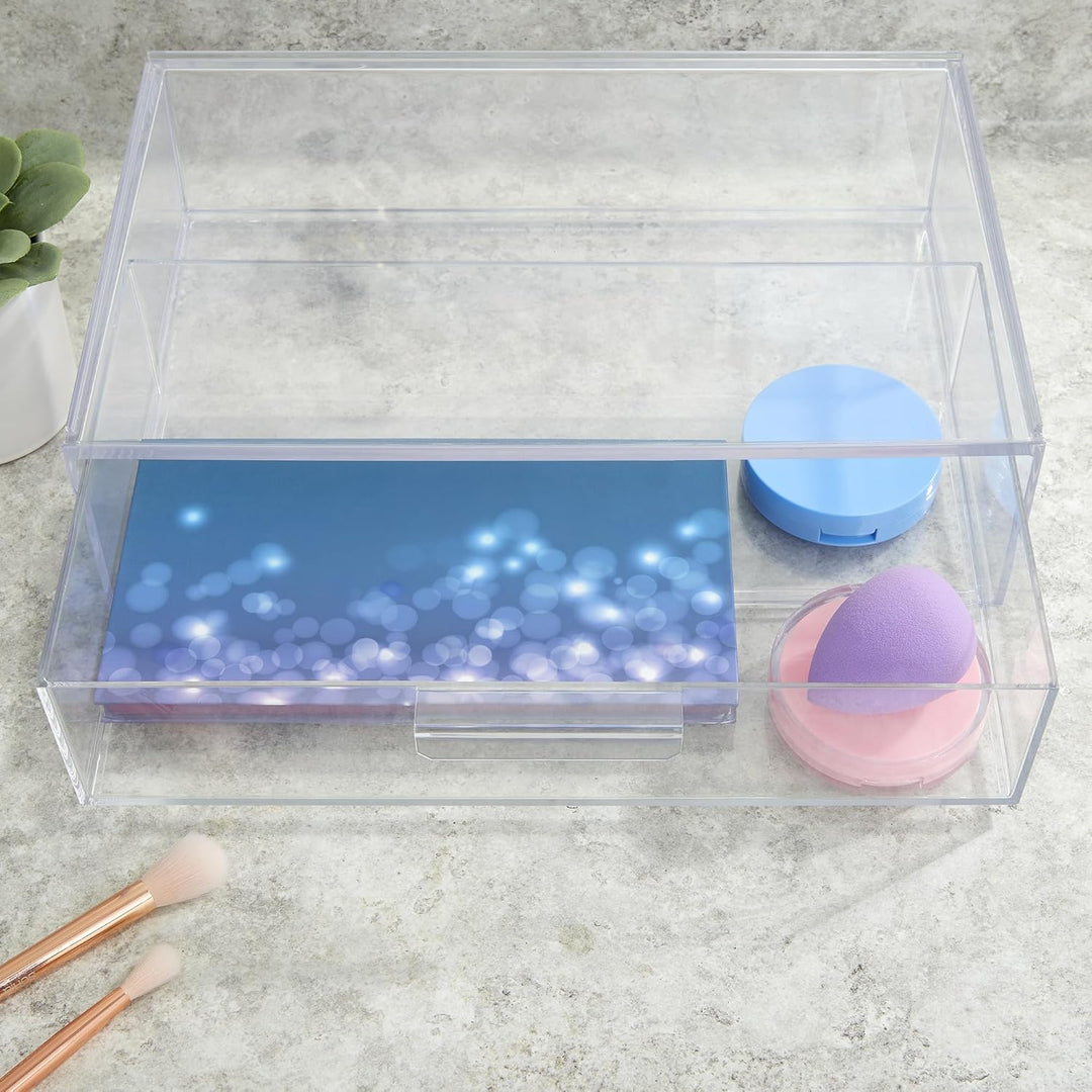 STORi Audrey stapelbarer Kosmetik-Organizer, Schublade, 30,5 cm breit, transparent 12\" Wide Drawer,