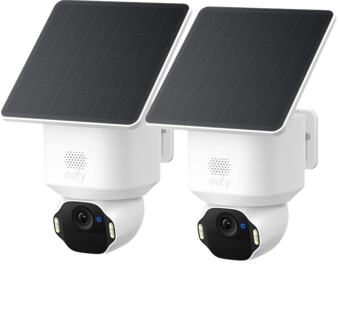 eufy SoloCam E42 (2er-Packung), Überwachungskamera Aussen, Solar, kabellos | 4K Überwachungskamera f
