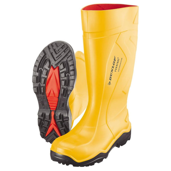 DUNLOP Sicherheitsstiefel Purofort gelb 41 41 EU Gelb, 41 EU Gelb
