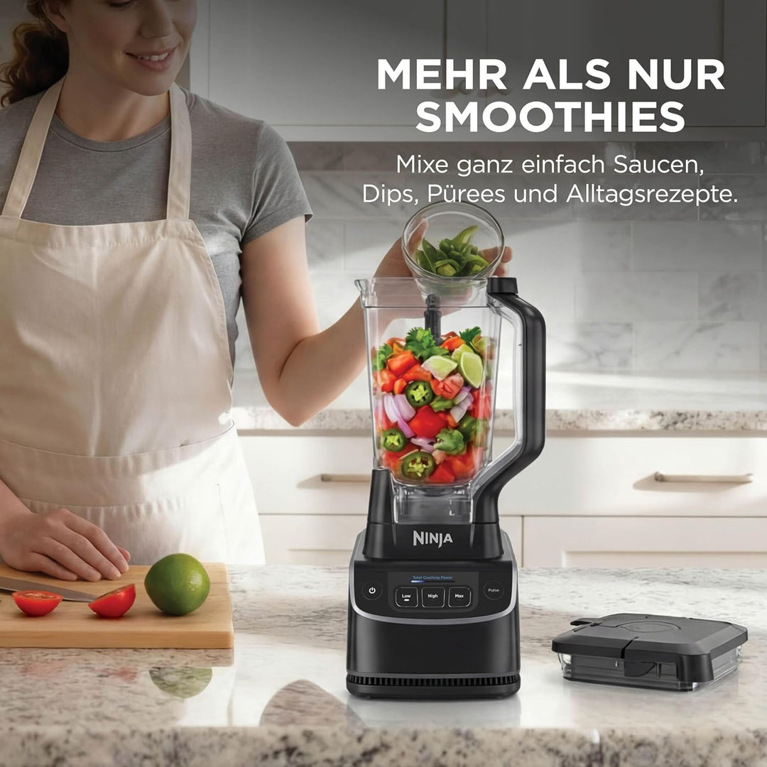 Ninja UltraCrush Mixer, 3 Geschwindigkeitsstufen, manueller Modus Impuls, Gefäss mit 1,9 Liter Fassu