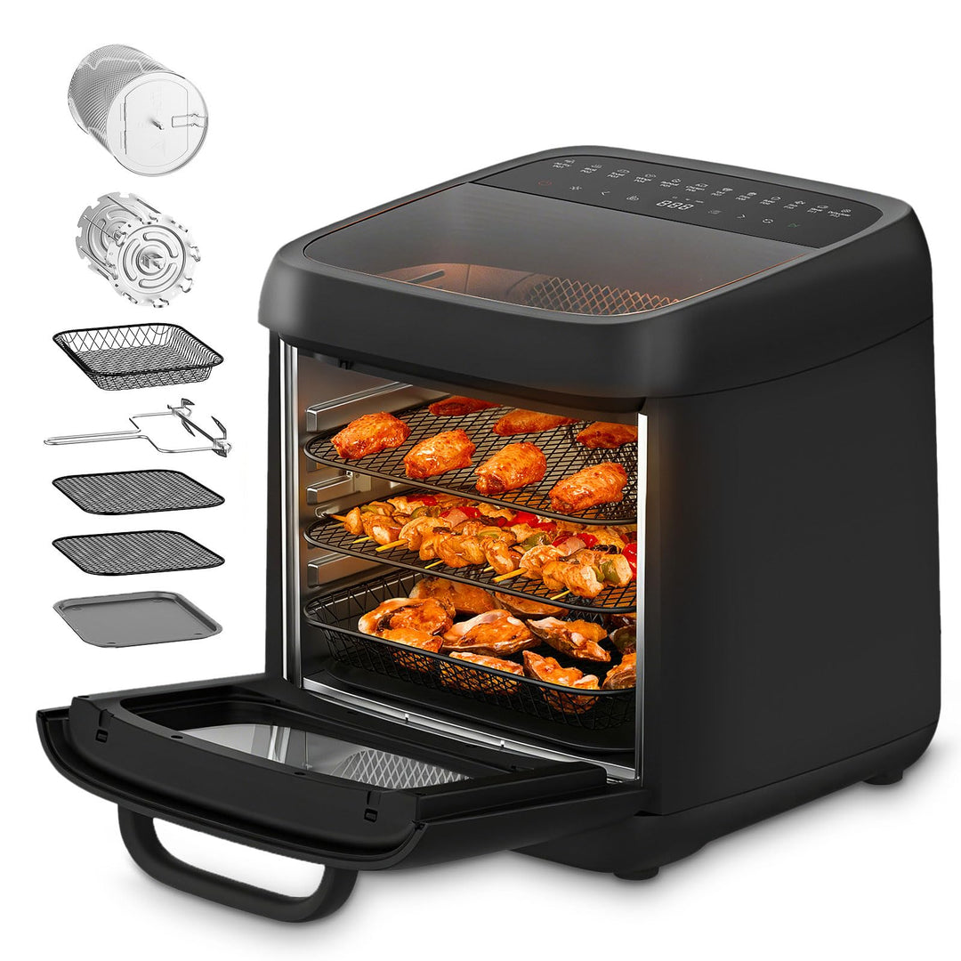 12L XXL Heissluftfritteuse, 12-in-1 Voreinstellungen, Programme, Touchscreen, Funktionen als Air Fry