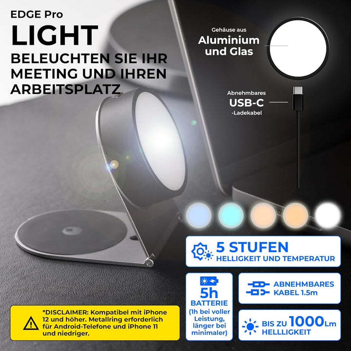 Rolling Square Edge Pro Full Kit – Magnetische Handyhalterung, Universelles Kabelloses Magnetisches