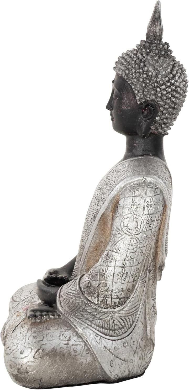 Deco 79 Polystein Skulptur, Kunststein, schwarz, SMALL Size SMALL SIZE Schwarz, SMALL SIZE Schwarz
