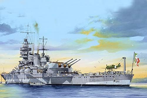Trumpeter 05318 Modellbausatz Italian Navy Battleship RN Roma, blau, Mittel