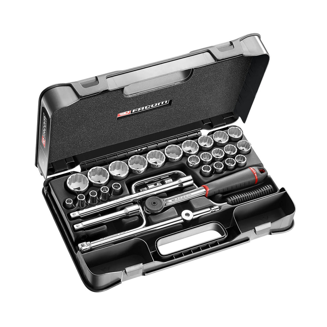 Steckschluessel-Set 1/2 SL.161 30-tlg 1,27 cm (1/2 Zoll) Silber, 1,27 cm (1/2 Zoll) Silber