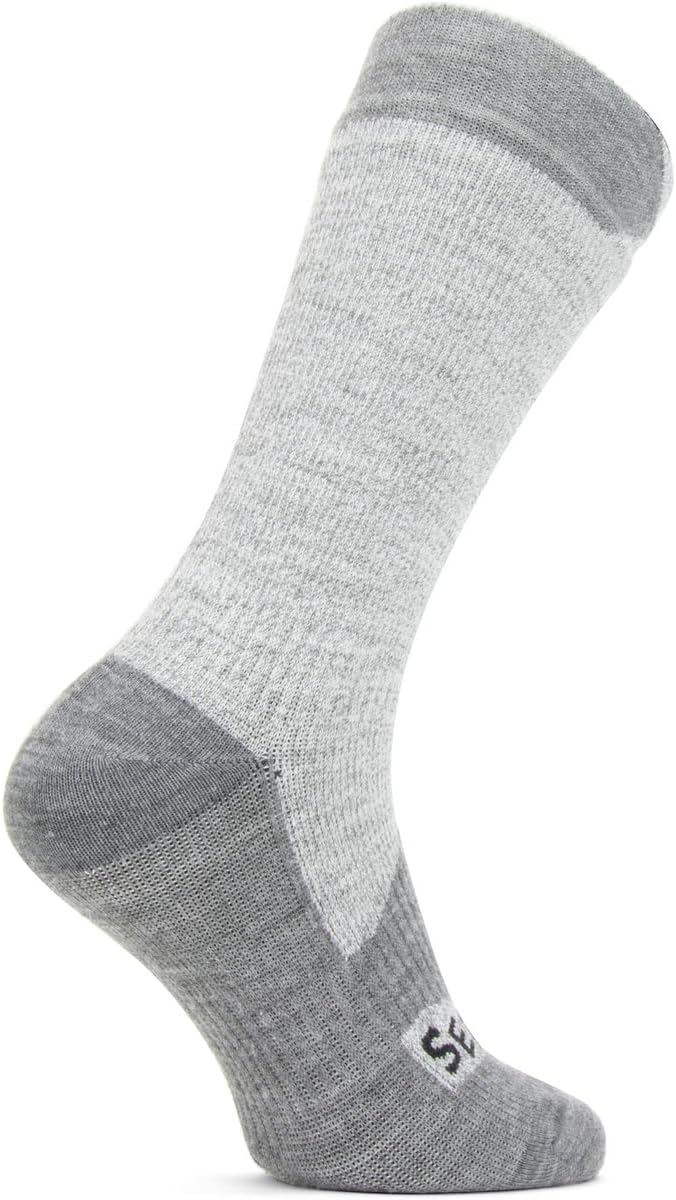 SealSkinz Raynham Waterproof All Weather Mid Length Sock GreyGrey Marl Unisex S XL Grey/Grey Marl, X