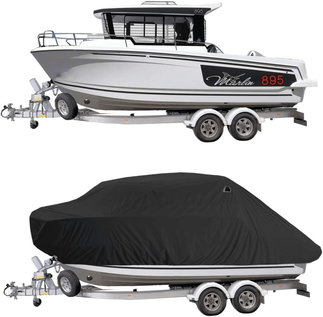 Oceansouth Abdeckung für Jeanneau Merry Fisher 895 Marlin (Schwarz), Schwarz