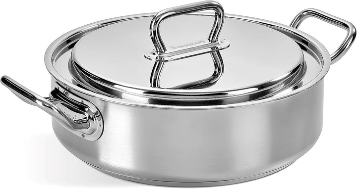 Set 7 pieces Pasta Mania, made by: Pasta pot, Skimmer and Stainless steel Lid, Wok in Stainless Stee
