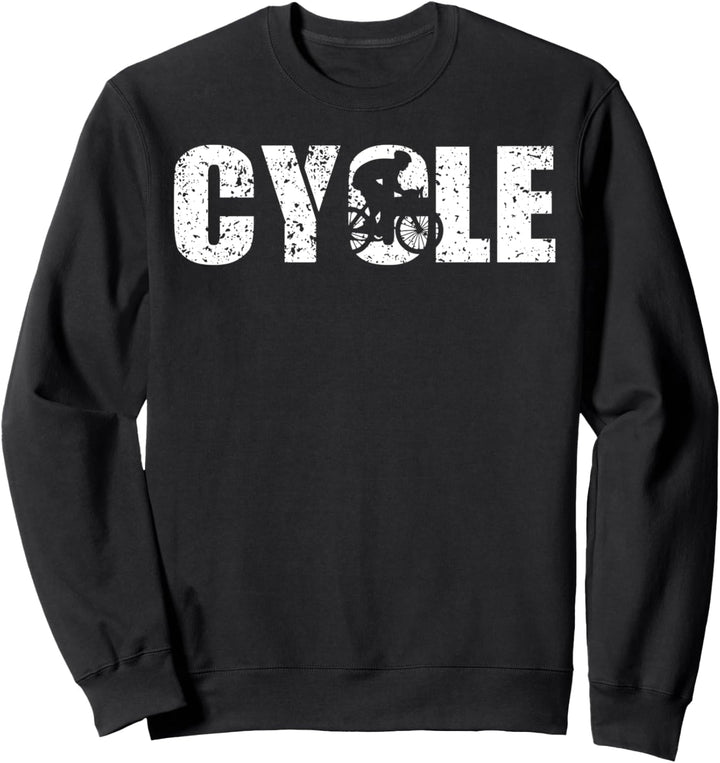 Distressed Look Radfahren Geschenk für Fahrradfahrer Sweatshirt