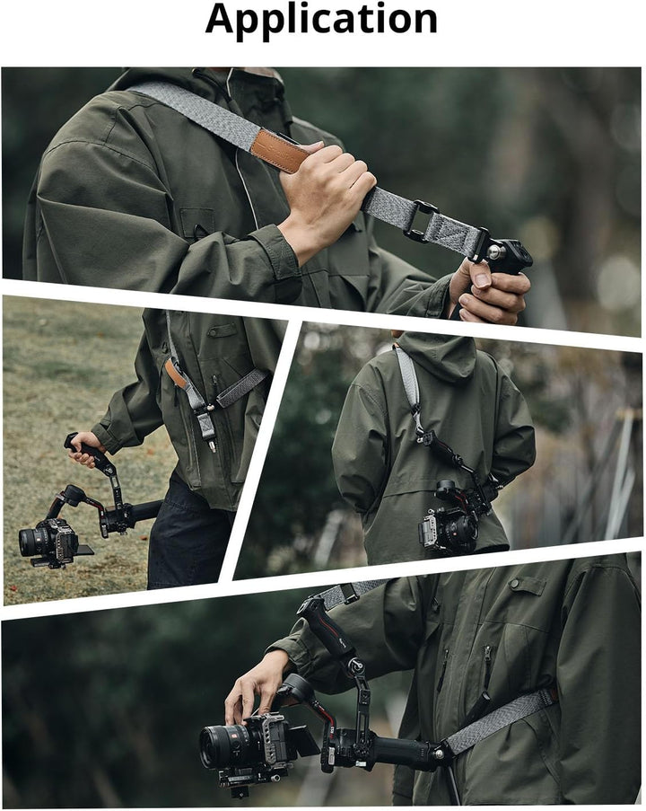 SMALLRIG RS3 RS2 Gewichtsreduzierender Schultergurt Shoulder Strap kompatibel mit Sling-Griff für DJ