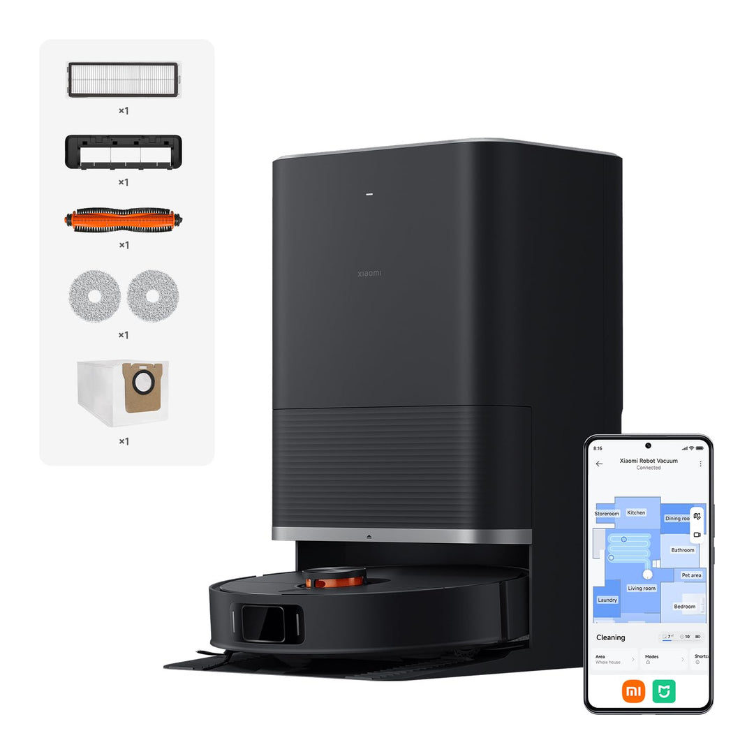 Xiaomi Robot Vacuum X20 Max – 8000 Pa Saugleistung, duales Moppsystem mit Heisswasserreinigung und T