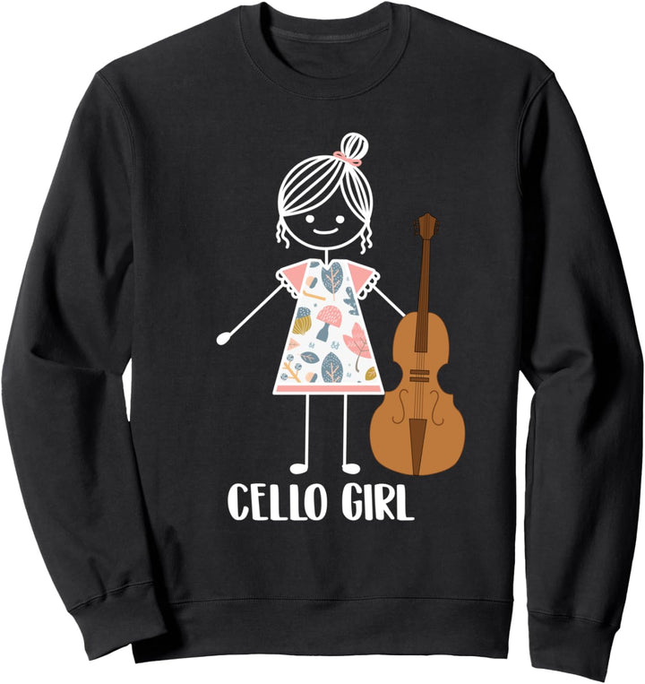 Cello Mädchen Cellospieler Violoncello - Cellistin Cello Sweatshirt