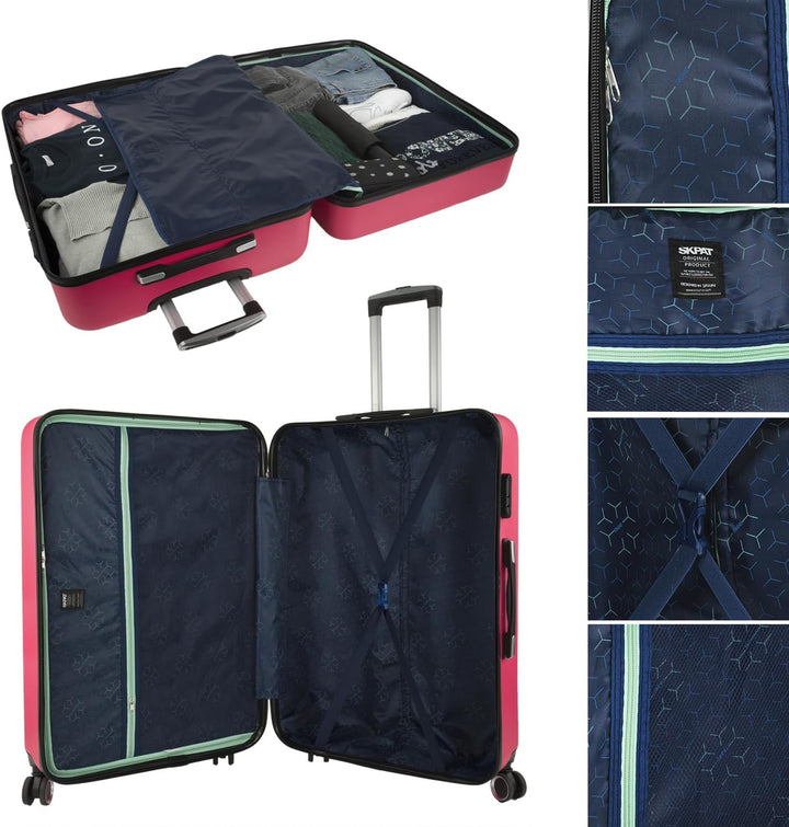 SKPAT - Gepäck-Sets, Reisekoffer, Reisekoffer Set, Kofferset, Hartschalenkoffer, Trolley-Set, Luggag