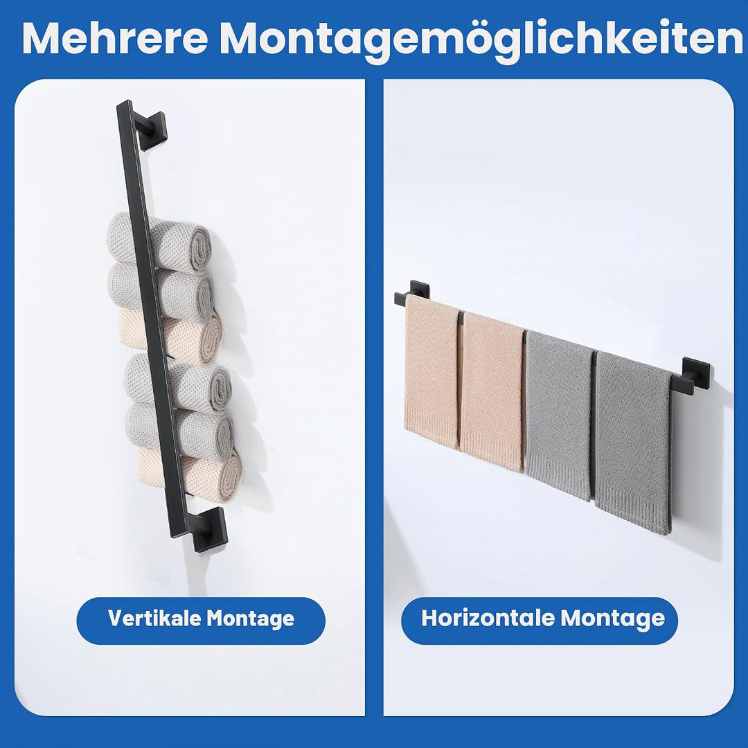 Mooche Handtuchhalter 304 Edelstahl Handtuchstange Wandmontage Handtuchhalter Badezimmer Set Bad Han