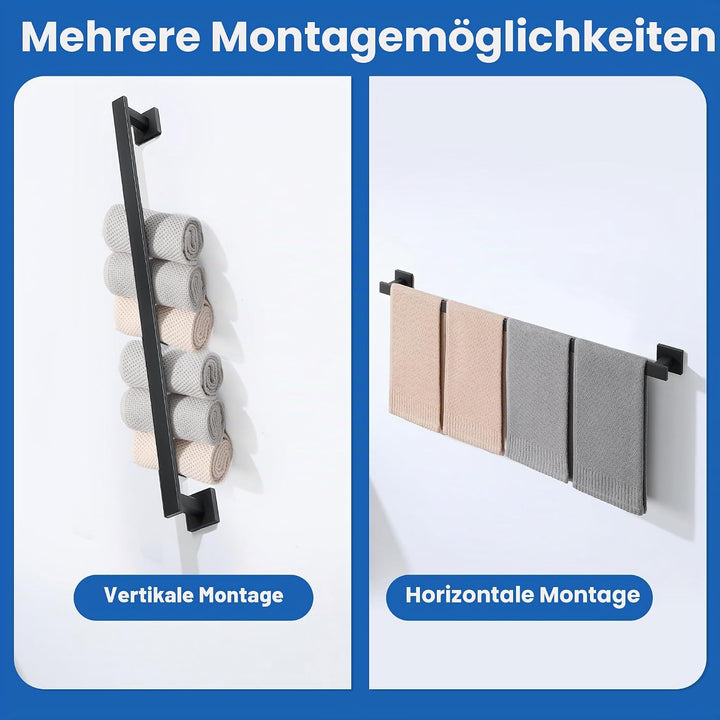 Mooche Handtuchhalter 304 Edelstahl Handtuchstange Wandmontage Handtuchhalter Badezimmer Set Bad Han