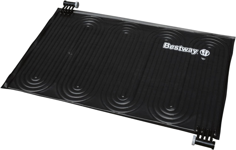 Bestway Flowclear Solar-Poolheizung für Filtersysteme, Clean Sun Powered Pool Pad, Schwarz, 110 x 17