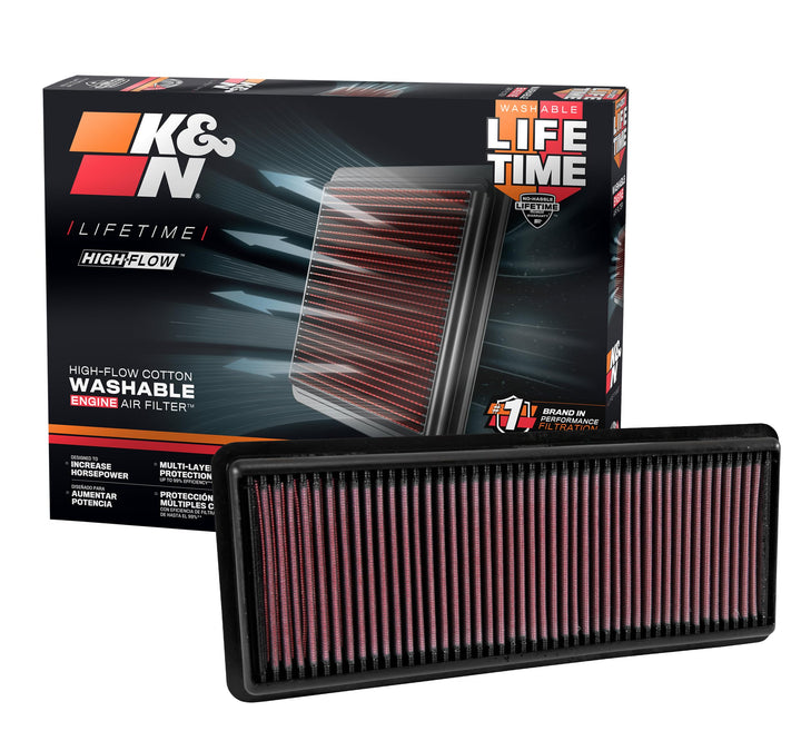 K&N 33-5040 Motorluftfilter: Hochleistung, Prämie, Abwaschbar, Ersatzfilter,Erhöhte Leistung, 2015-2