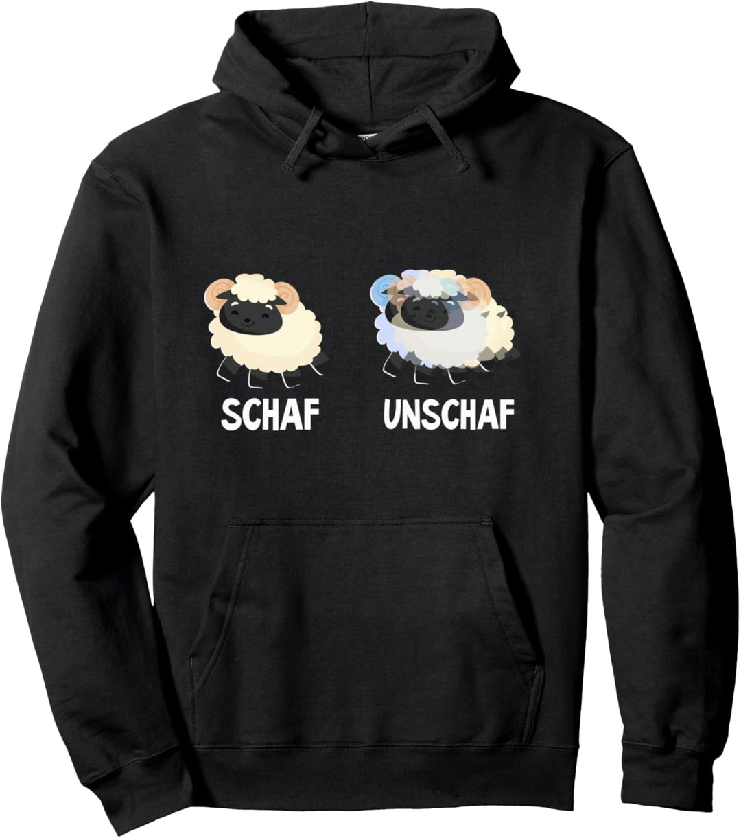 Schaf Unschaf Tshirt - Scharf Unscharf Wortwitz Wortspiel Pullover Hoodie