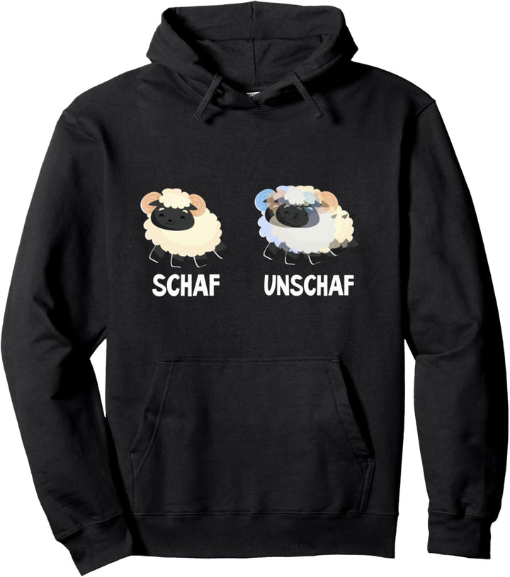 Schaf Unschaf Tshirt - Scharf Unscharf Wortwitz Wortspiel Pullover Hoodie