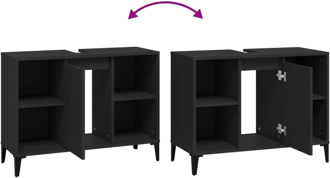 Tidyard Waschbeckenunterschrank Waschtisch Unterschrank Badmöbel Badschrank Badezimmerschrank Badezi