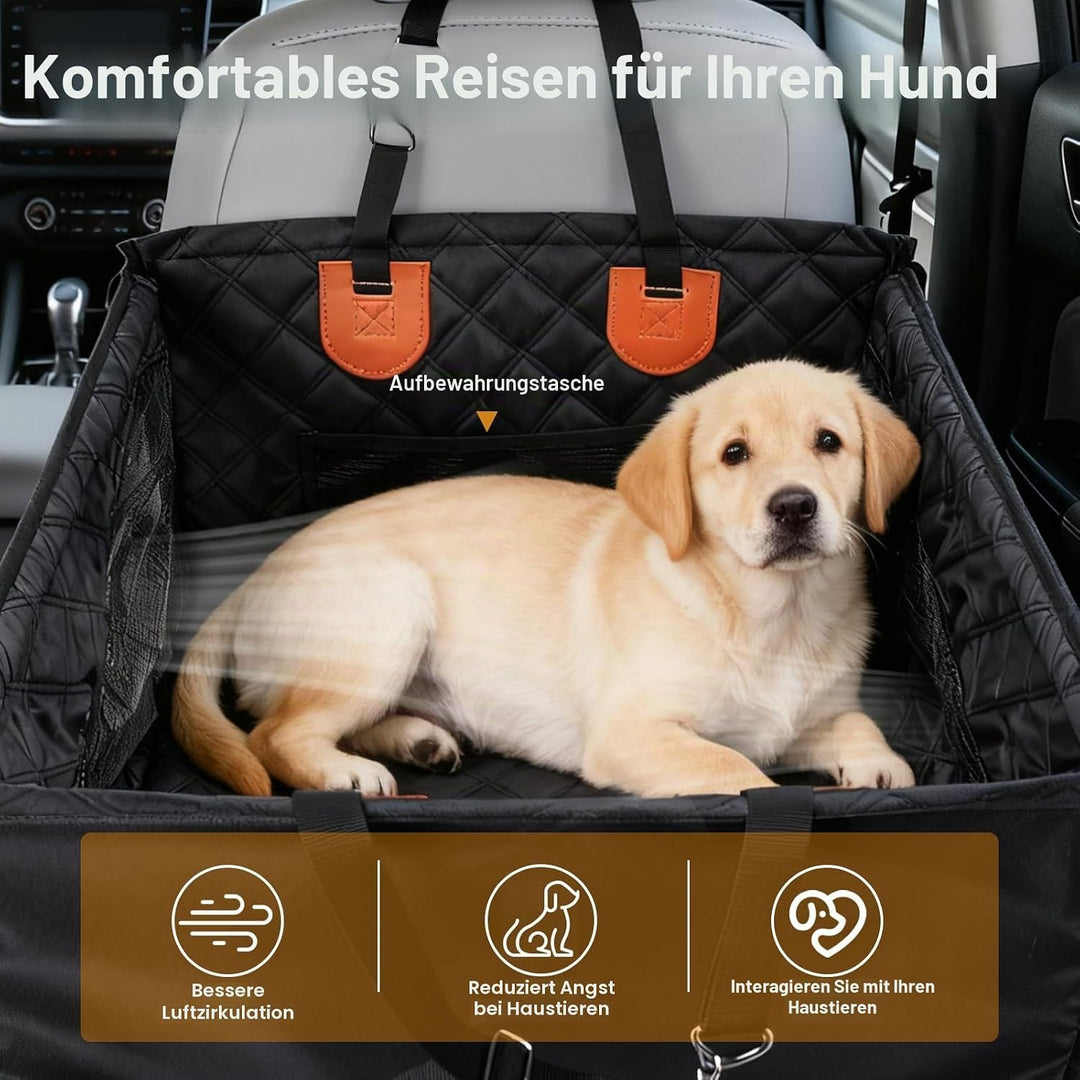 Hunde Autositz, Wasserdichter Rutschfester Haustier Autositz Hund, hundesitz Auto rückbank, Hundeaut
