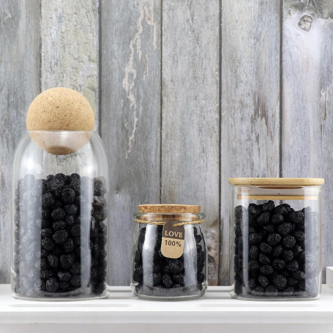 Künstliche getrocknete Blaubeeren 500g (630pcs) gefälschte getrocknete Früchte für Heimküche Tisch M