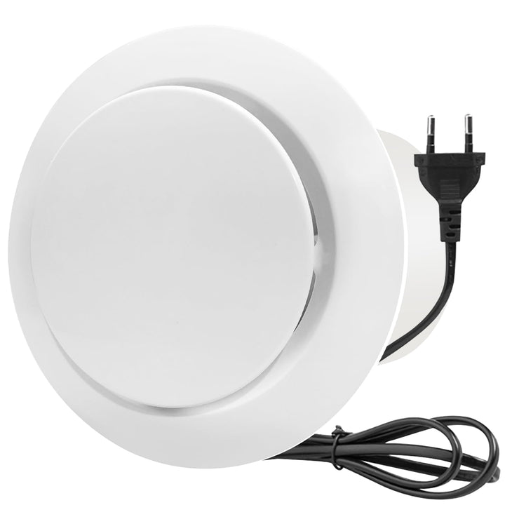 Abluftventilator 100mm 130m³/h, Badlüfter Leiser Starker Luftstrom, für Badezimmer, Toilette, Küche,