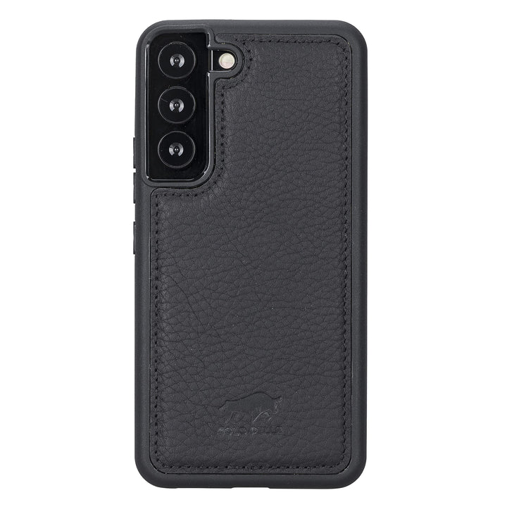 Solo Pelle Lederhülle für das Samsung Galaxy S22 Hülle aus echtem Leder, Model: Stanford (Matt Schwa