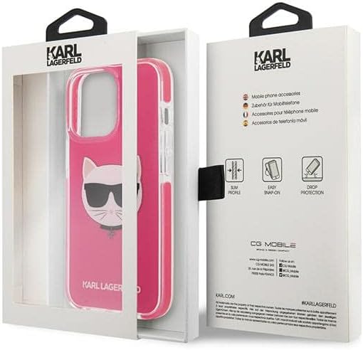 KARL LAGERFELD KLHCP13XTPECPI Hülle für iPhone 13 Pro Max 6,7" hardcase Fuchsie