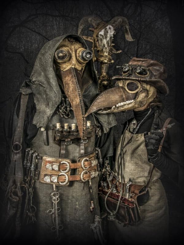 CALVENDO Puzzle Steampunk Pest Doktoren 1000 Teile Lege-Grösse 48 x 64 cm Foto-Puzzle Bild von Steam