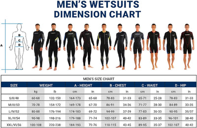 Cressi Castoro Man Monopiece Wetsuit - Taucheranzug Erhältlich in 5 oder 7 mm Neopren, Herren 5 mm S