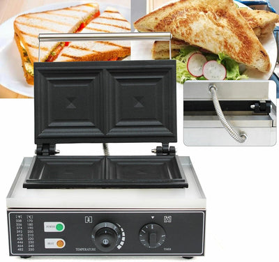 Sandwichmaker,1500 W Kommerzielle Sandwich Maker Panini Presse Grill,Antihaftbeschichtung Paninitoas