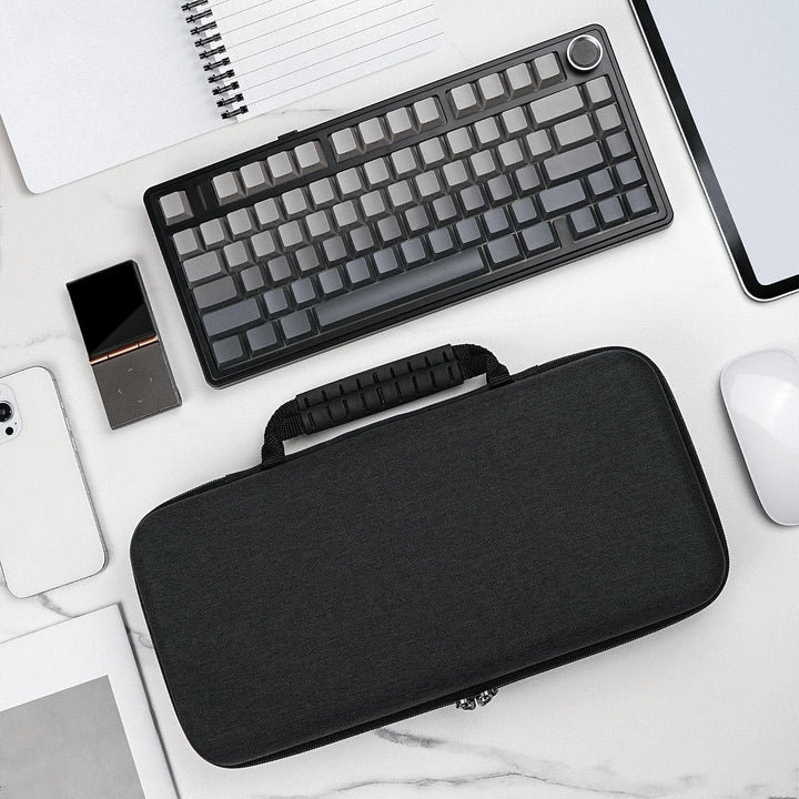 Geekria 75% - 80% Keyboard Case Hard Travel Case for 84 Keys Computer Wireless Portable Keyboard Com