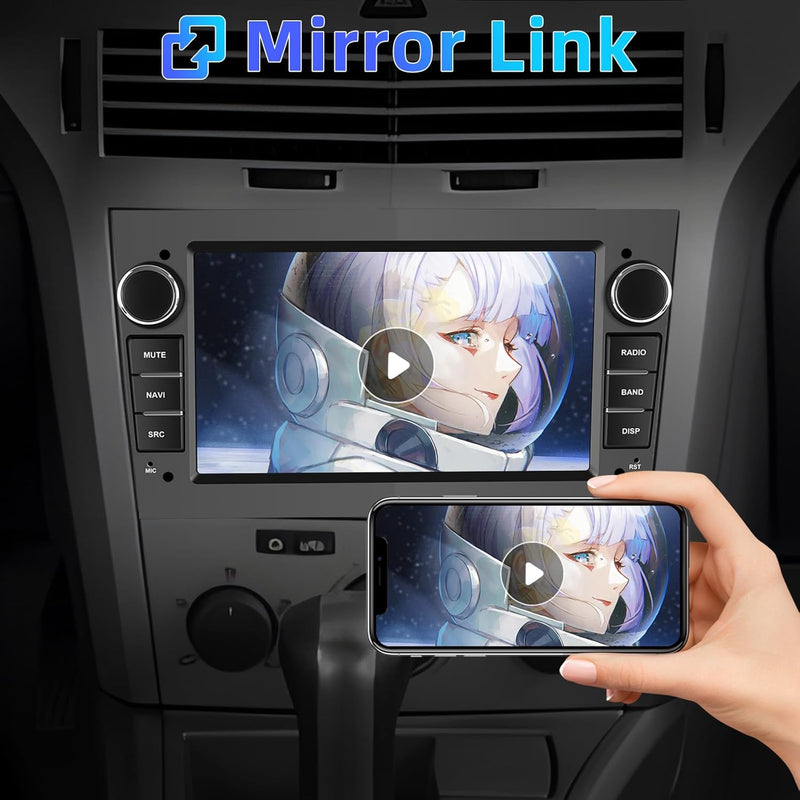 CAMECHO Android 13 Autoradio für Opel Corsa d/Astra h/Zafira b/Meriva/Vivaro Radio mit Navi, 7 Zoll