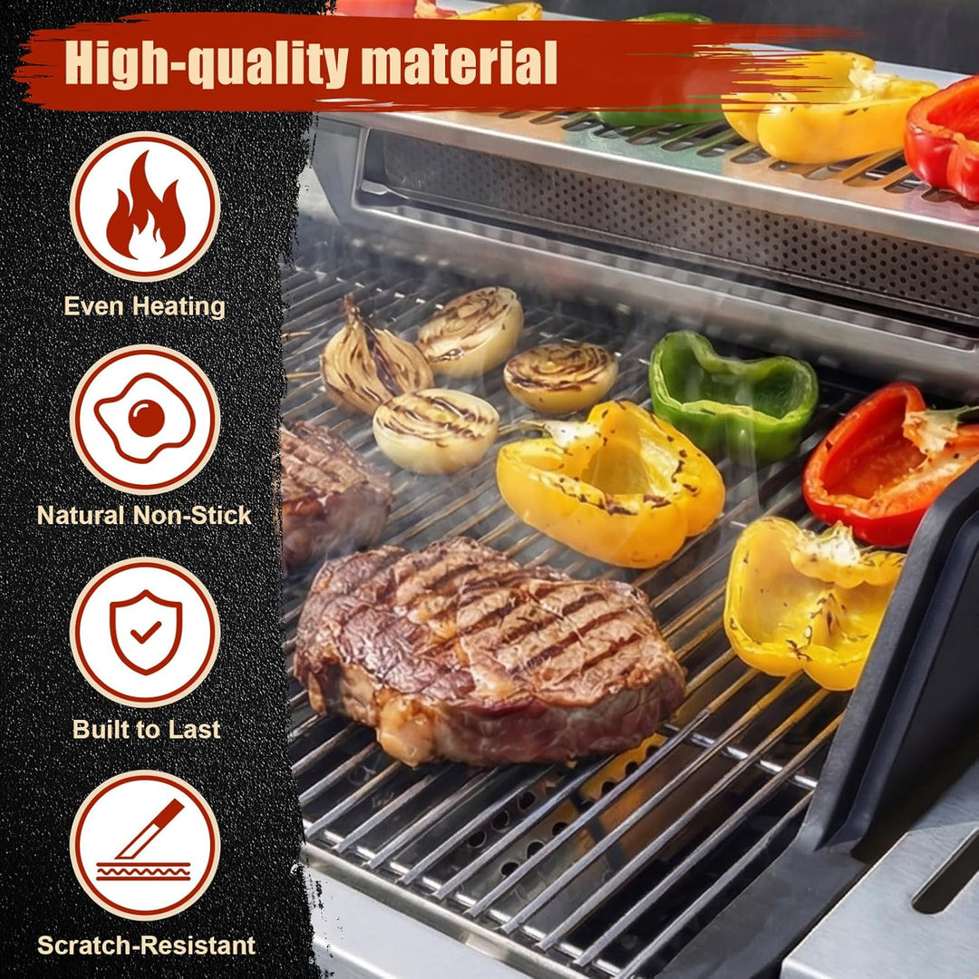 Denmay 48,5 x 65,6cm Edelstahl Grillrost für Broilking Regal 590, Grillrost Ersatzteil für BroilMate