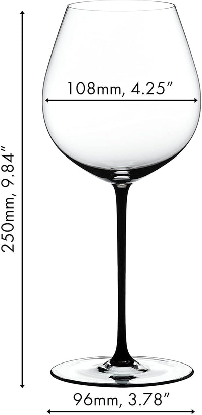 Riedel Fatto A Mano Old World Pinot Noir Weinglas, Schwarz Pinot Noir Schwarz, Pinot Noir Schwarz