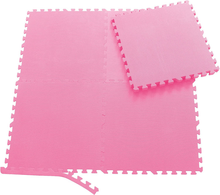 Sporttrend 24® 4 Schutzmatten + 8 Randstücke Set 60x60x1cm | 1,44qm | Bodenschutzmatte Unterlegmatte