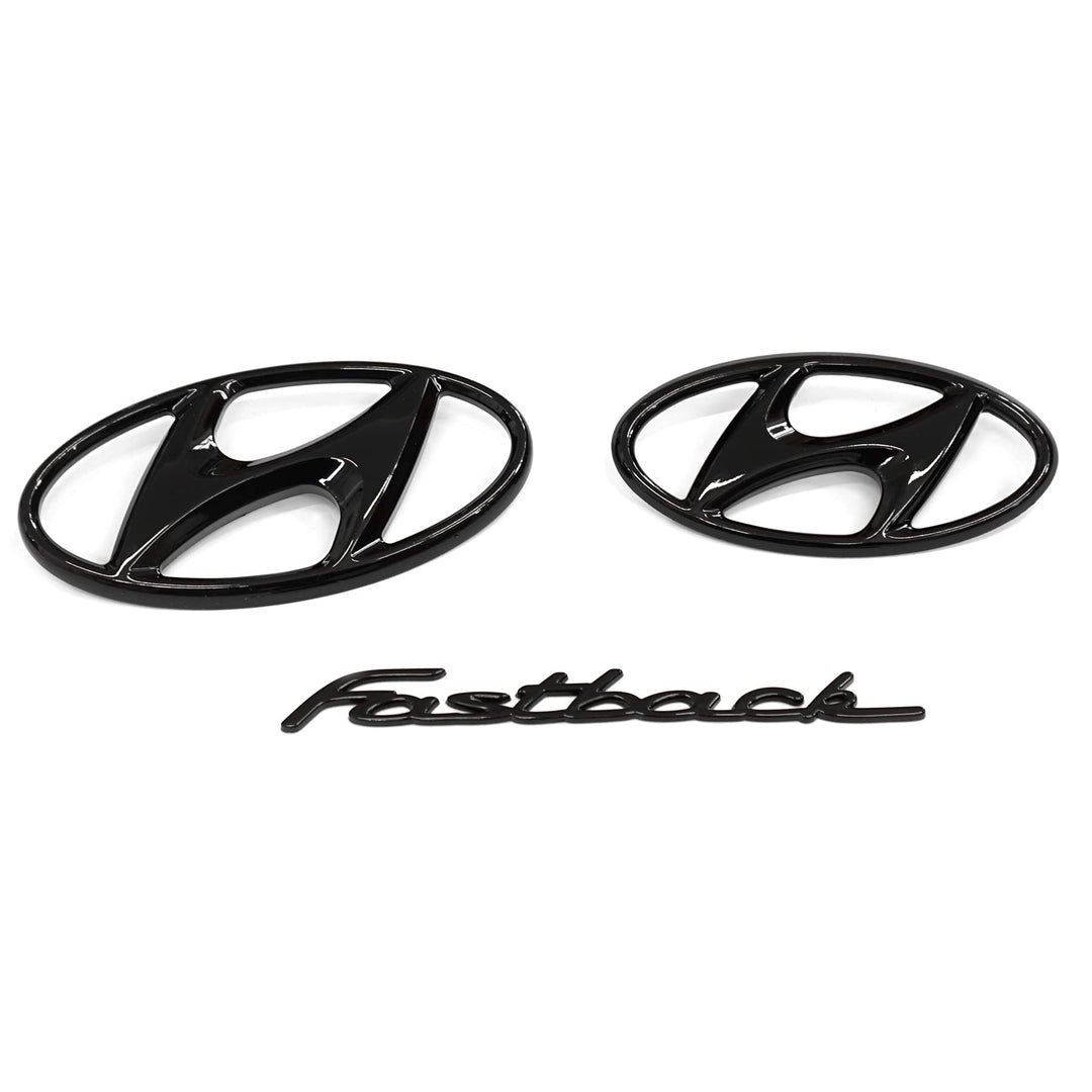 Hyundai 9999Z057157 Schriftzug i30 Fastback N Logo Emblem 3-teilig, schwarz