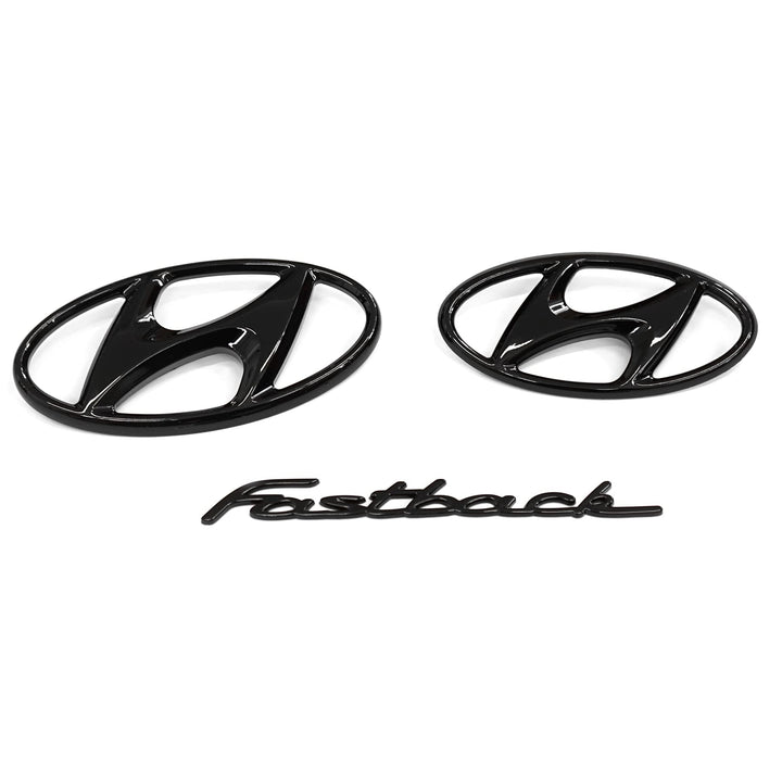 Hyundai 9999Z057157 Schriftzug i30 Fastback N Logo Emblem 3-teilig, schwarz