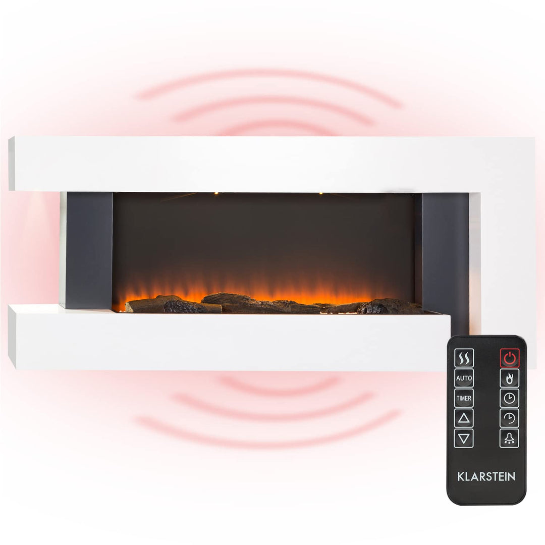Klarstein Elektrokamin, Elektro Heizungen für Wohnzimmer & Innenräume, Elektrischer Kamin mit LED Fl