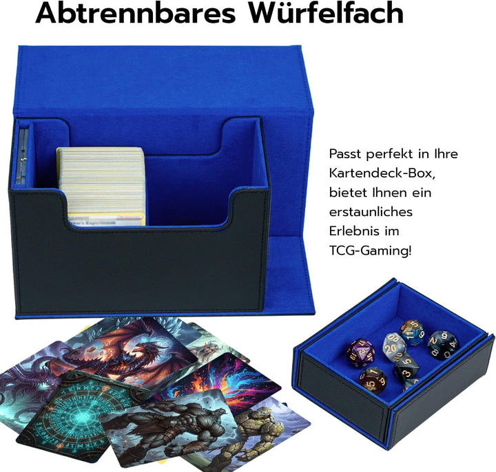 Doppelschicht Card Deck Box für MTG, Commander Displays,passt für 200 Kartens /22pcs 35PT Magnetic C