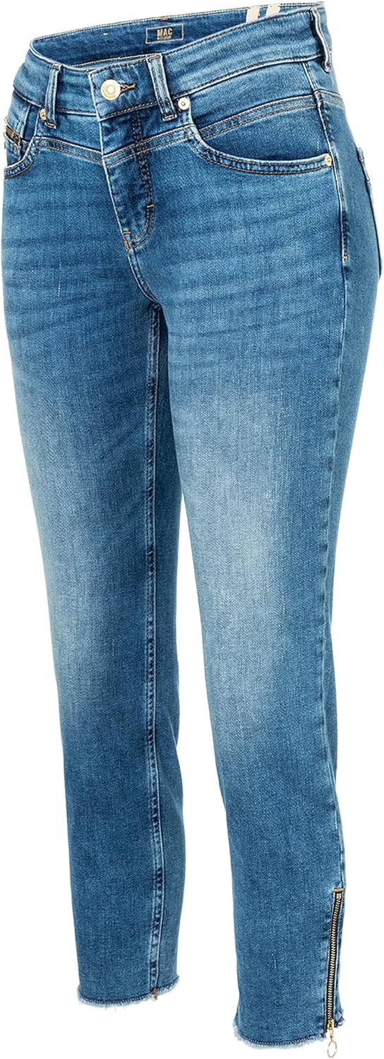 Mac Damen Jeans Rich Slim Slim Fit, 34W / 26L D415 Authentic Indigo Used