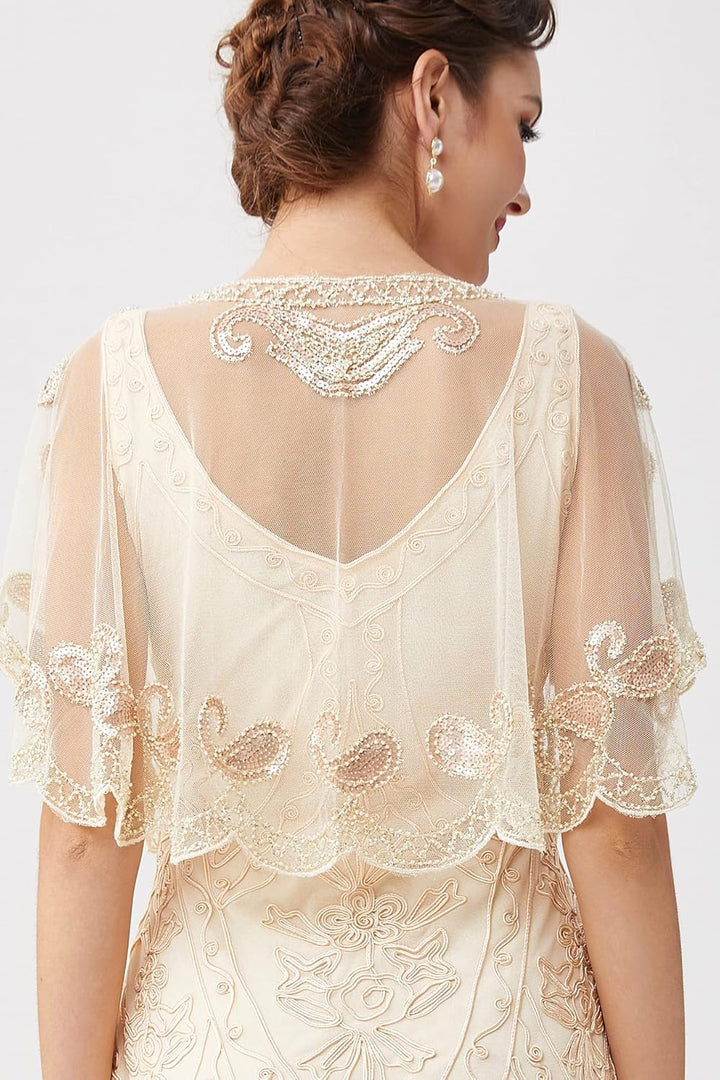 1920er Jahre Retro Schal Umschlagtücher für Abendkleider Stola für Hochzeit Party Gatsby Kostüm Acce