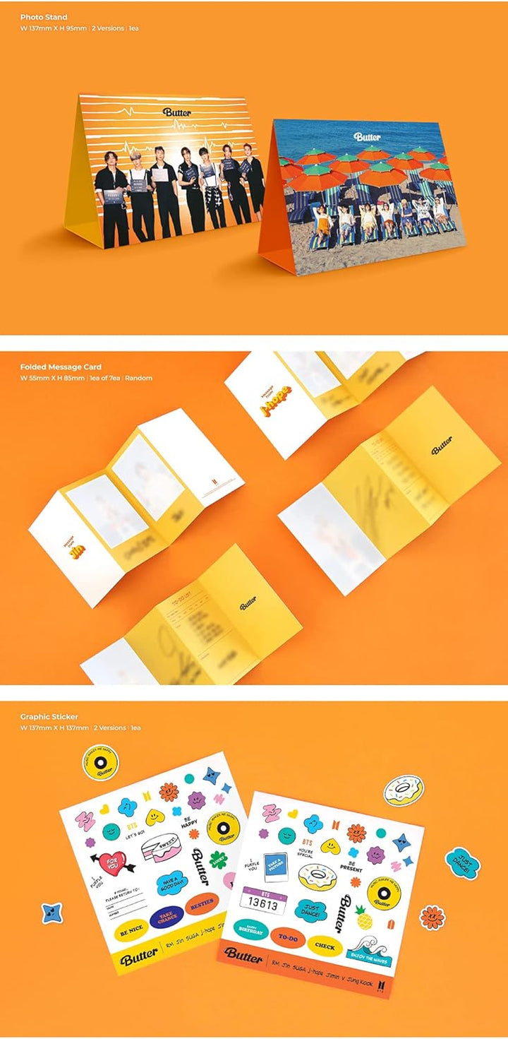 BTS – Butteralbum + extra Fotokarten-Set (Pfirsichver) Pfirsich-ver., Pfirsich-ver.