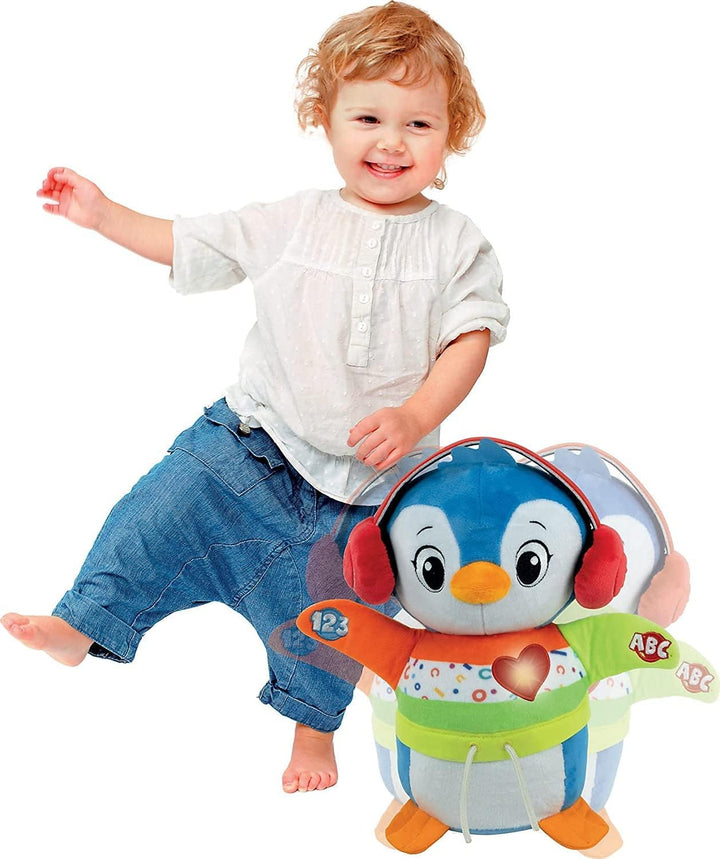Clementoni Baby Tanz-mit-Mir Pinguin für Kleinkinder ab 12 Monaten - Interaktives Babyspielzeug mit