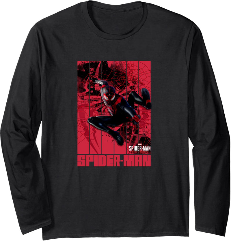 Marvel Spider-Man: Miles Morales Panels Langarmshirt